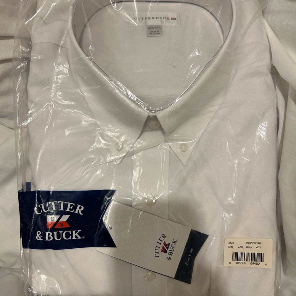Cutter & Buck Classic White Dress Shirt